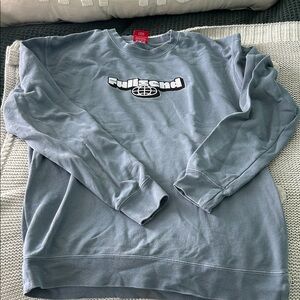 Full Send Men's Blue Crewneck Sweater